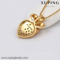 32547 Xuping new arrival top grade bem design perfeito coração em forma de pingente de ouro de noiva de jóias